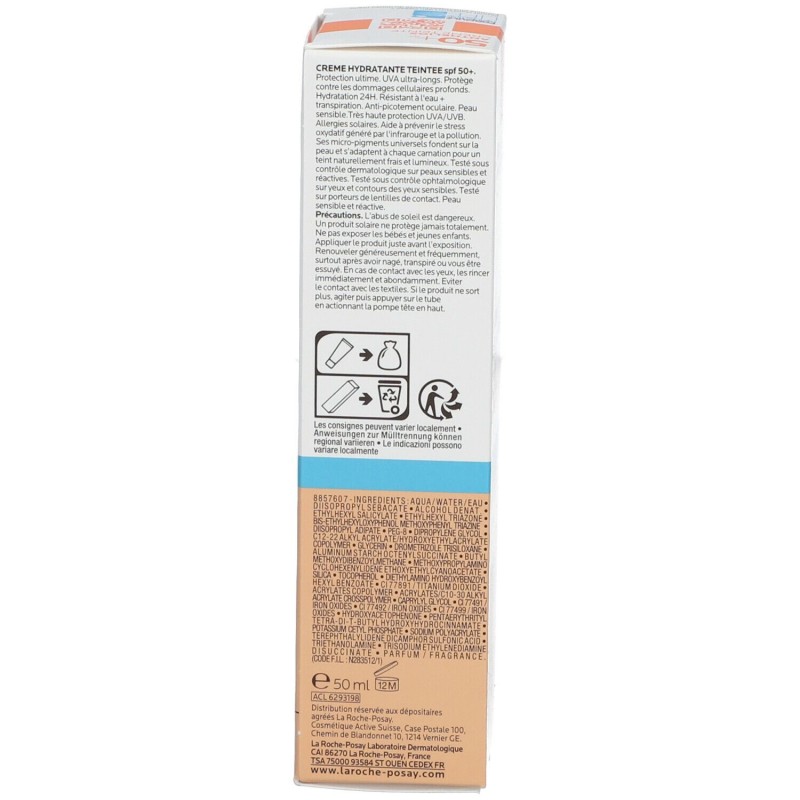 Foto esplicativa di La Roche Posay Anthelios UVMune 400 Crema Solare Idratante SPF50+ 50ml Foto esplicativa di La Roche Posay Anthelios UVMune 400 Crema Solare Idratante SPF50+ 50ml