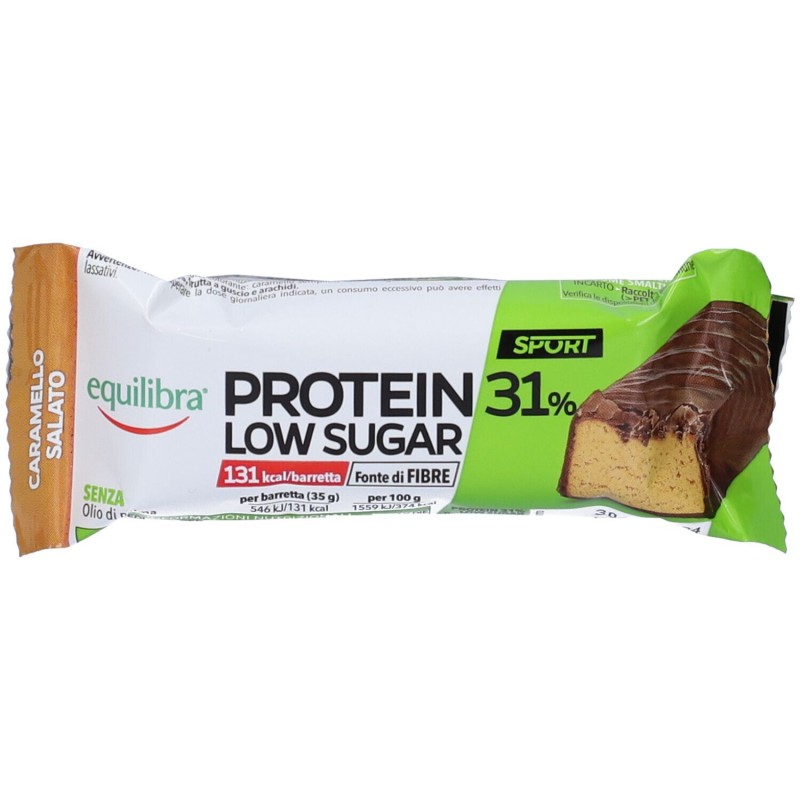 Visualizzazione chiara di Equilibra Protein 31% Low Sugar Barretta Proteica Gusto Caramello Salato 35g Visualizzazione chiara di Equilibra Protein 31% Low Sugar Barretta Proteica Gusto Caramello Salato 35g