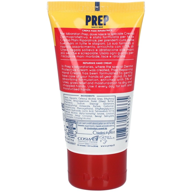 Confezione commerciale diPrep Crema Mani Riparatrice 75ml