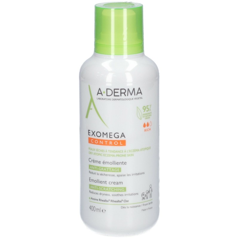 Scatola integra del prodotto A-Derma Exomega Control Crema Emolliente 400ml Scatola integra del prodotto A-Derma Exomega Control Crema Emolliente 400ml
