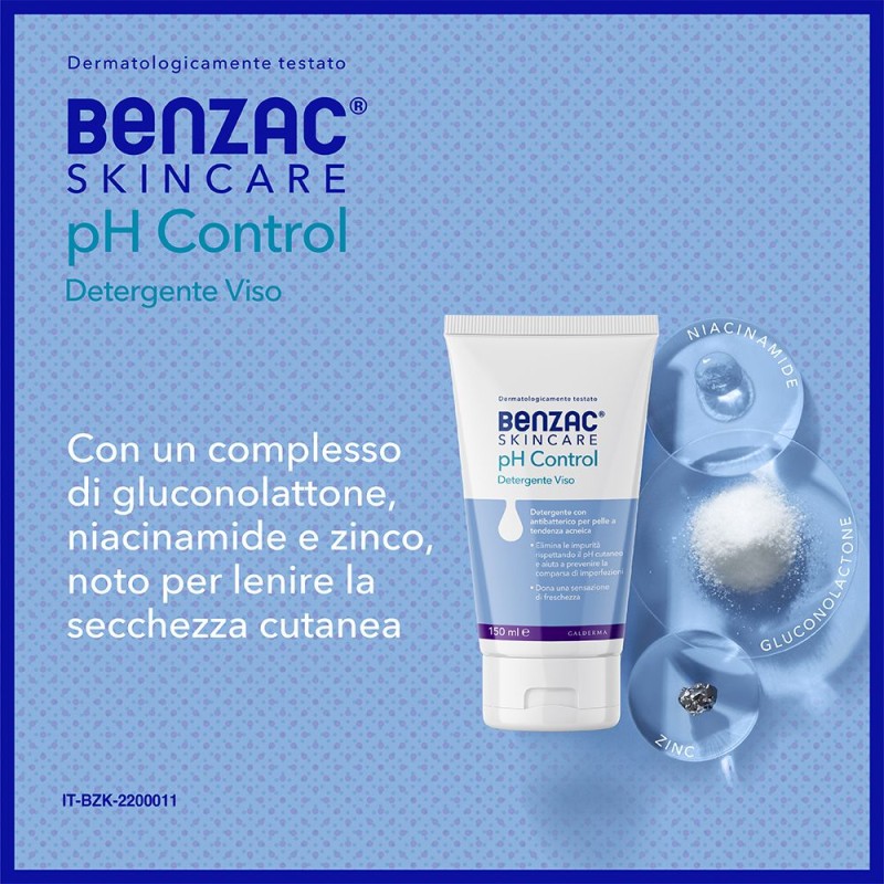 Confezione sigillata di Benzac Skincare Ph Control Detergente Viso per Pelle Acneica 150ml Confezione sigillata di Benzac Skincare Ph Control Detergente Viso per Pelle Acneica 150ml