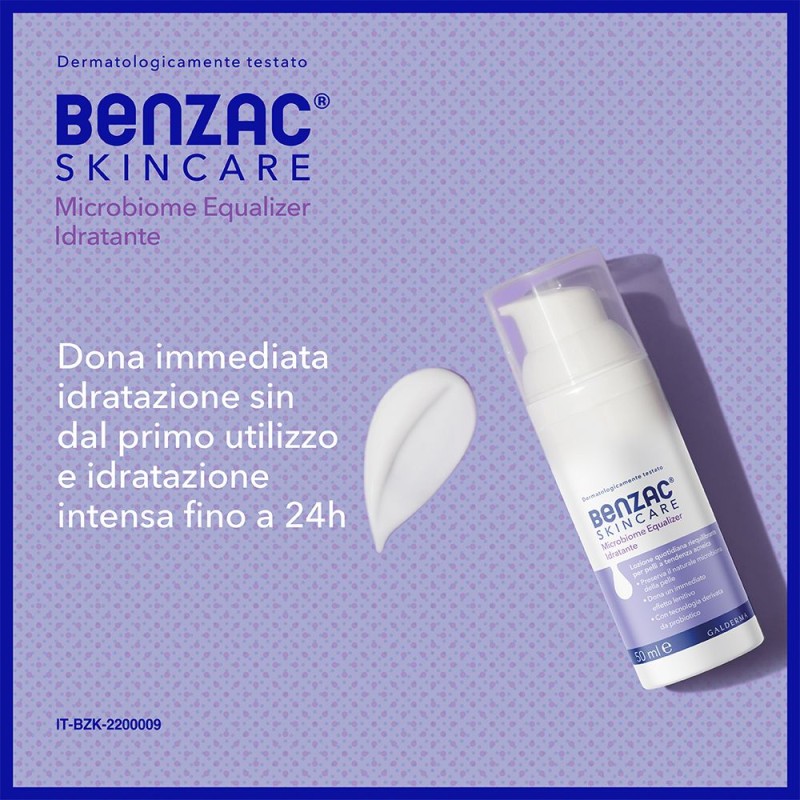Foto ravvicinata di Benzac Skincare Lozione Idratante Viso Pelle Acneica 50ml Foto ravvicinata di Benzac Skincare Lozione Idratante Viso Pelle Acneica 50ml