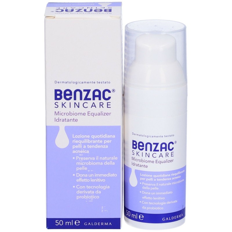 Confezione sigillata di Benzac Skincare Lozione Idratante Viso Pelle Acneica 50ml Confezione sigillata di Benzac Skincare Lozione Idratante Viso Pelle Acneica 50ml