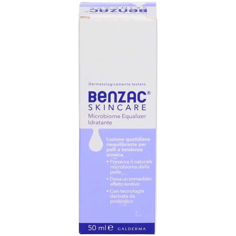 Pack ufficiale del prodotto Benzac Skincare Lozione Idratante Viso Pelle Acneica 50ml Pack ufficiale del prodotto Benzac Skincare Lozione Idratante Viso Pelle Acneica 50ml