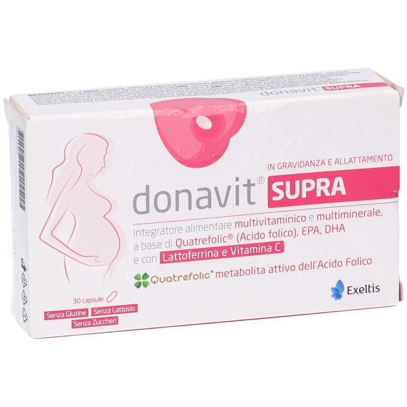 Immagine reale di Donavit Supra Integratore per Gravidanza e Allattamento 30 Capsule