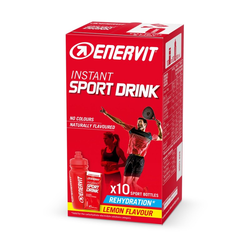 Pack ufficiale del prodotto Enervit Instant Sport Drink per Idratazione 10 Buste da 16 g Pack ufficiale del prodotto Enervit Instant Sport Drink per Idratazione 10 Buste da 16 g