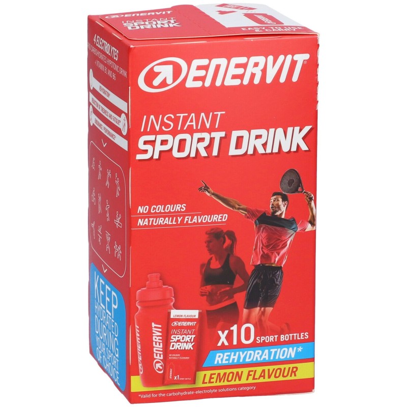 Scatola originale del prodotto Enervit Instant Sport Drink per Idratazione 10 Buste da 16 g Scatola originale del prodotto Enervit Instant Sport Drink per Idratazione 10 Buste da 16 g