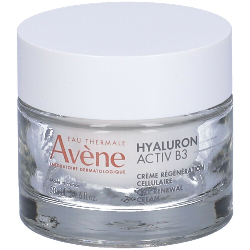 Dettaglio del packaging di Avene Hyaluron Activ B3 Crema Giorno Rigenerante Antirughe 50ml Dettaglio del packaging di Avene Hyaluron Activ B3 Crema Giorno Rigenerante Antirughe 50ml