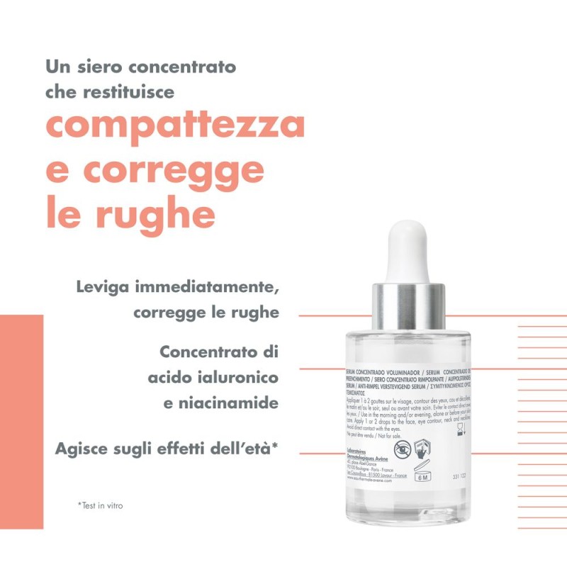 Scatola integra del prodotto Avene Hyaluron Activ B3 Siero Concentrato Rimpolpante 30ml