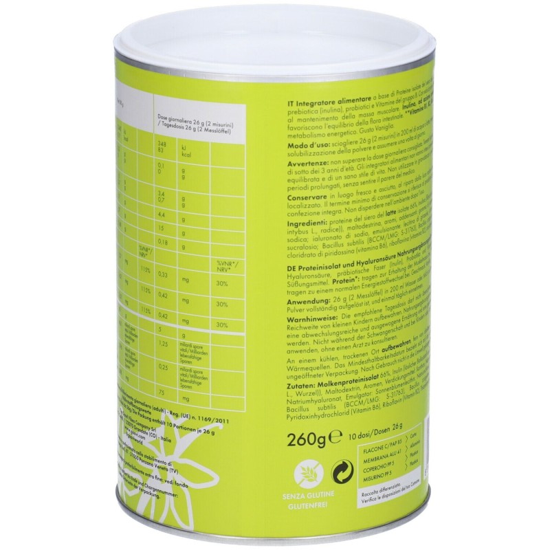 Immagine reale di Goovi Nutry & Beauty Integratore di Proteine Pelle e Muscoli Gusto Vaniglia Polvere 260g Immagine reale di Goovi Nutry & Beauty Integratore di Proteine Pelle e Muscoli Gusto Vaniglia Polvere 260g