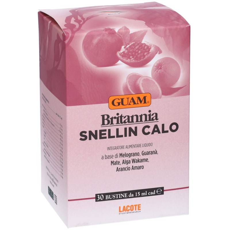 Vista del prodotto Guam Britannia Snellin Calo Integratore per Controllo Peso 30 Bustine