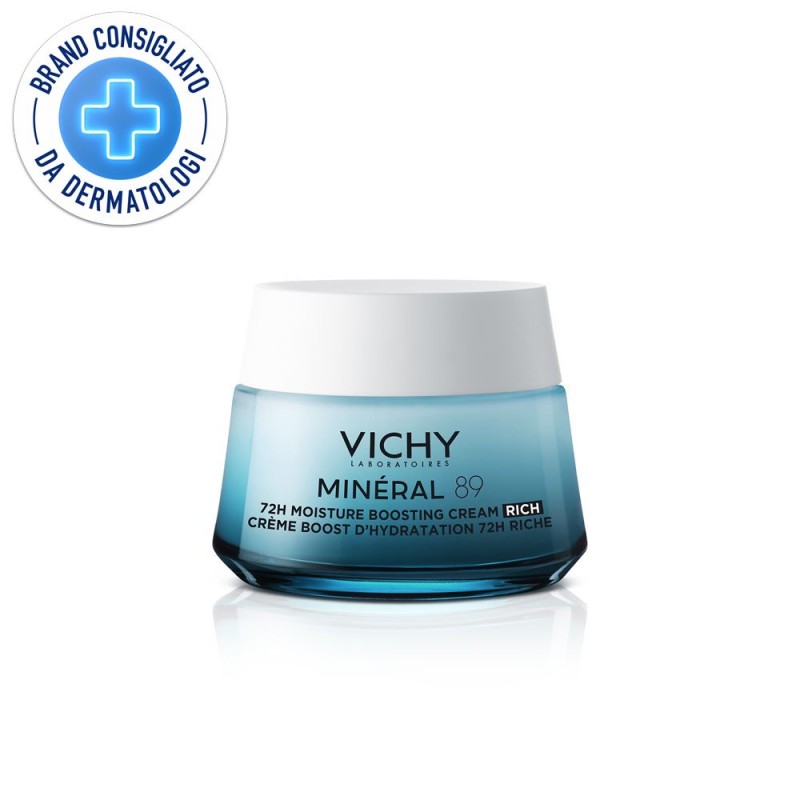 Confezione commerciale diVichy Mineral 89 Crema Booster Idratante 72h Ricca 50ml Confezione commerciale diVichy Mineral 89 Crema Booster Idratante 72h Ricca 50ml