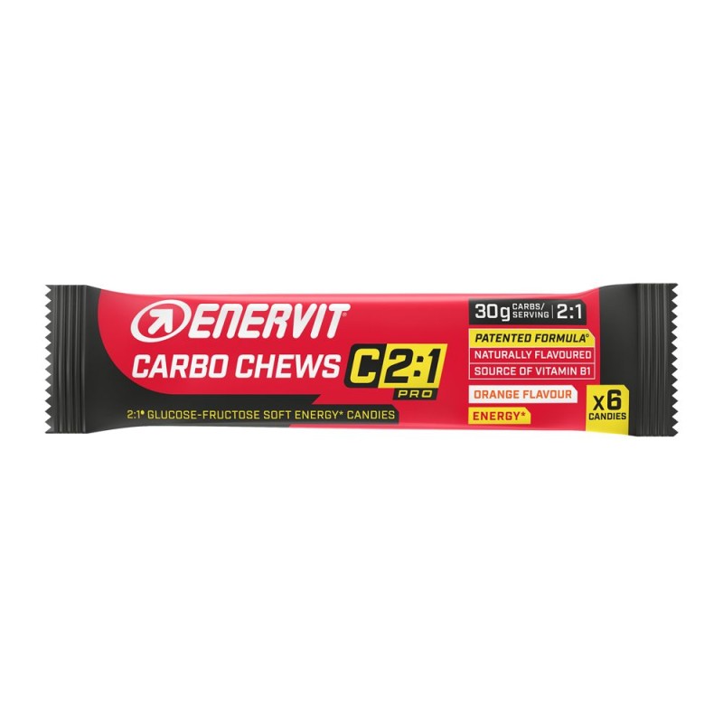 Pack ufficiale del prodotto Enervit C2 1 Carbo Chews Caramelle Energetiche 34gr Pack ufficiale del prodotto Enervit C2 1 Carbo Chews Caramelle Energetiche 34gr
