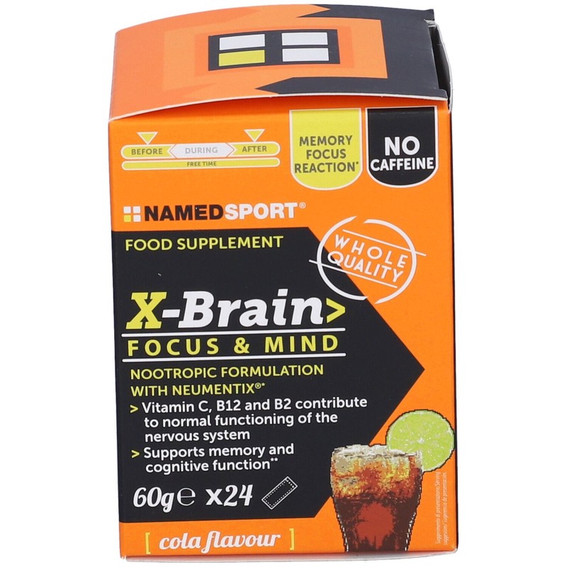 Vista del prodotto Namedsport X-Brain per Concetrazione e Resistenza Mentale 24 Stick