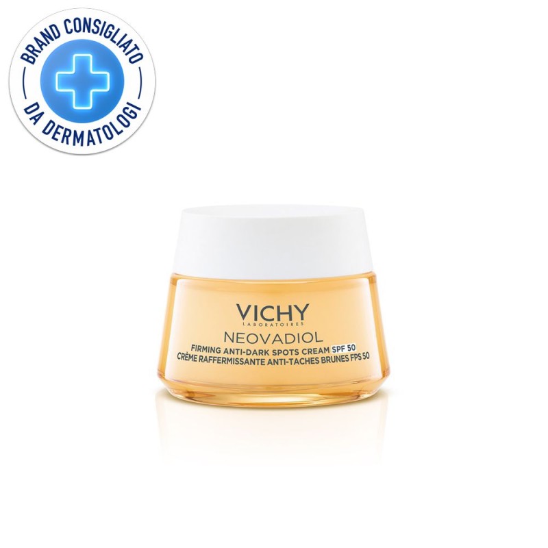 Confezione commerciale diVichy Neovadiol Crema Rassodante Anti Macchie con Protezione SPF50 50ml Confezione commerciale diVichy Neovadiol Crema Rassodante Anti Macchie con Protezione SPF50 50ml