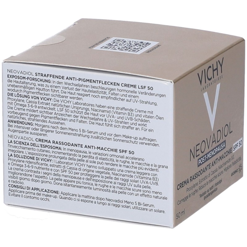 Packaging del prodotto Vichy Neovadiol Crema Rassodante Anti Macchie con Protezione SPF50 50ml Packaging del prodotto Vichy Neovadiol Crema Rassodante Anti Macchie con Protezione SPF50 50ml