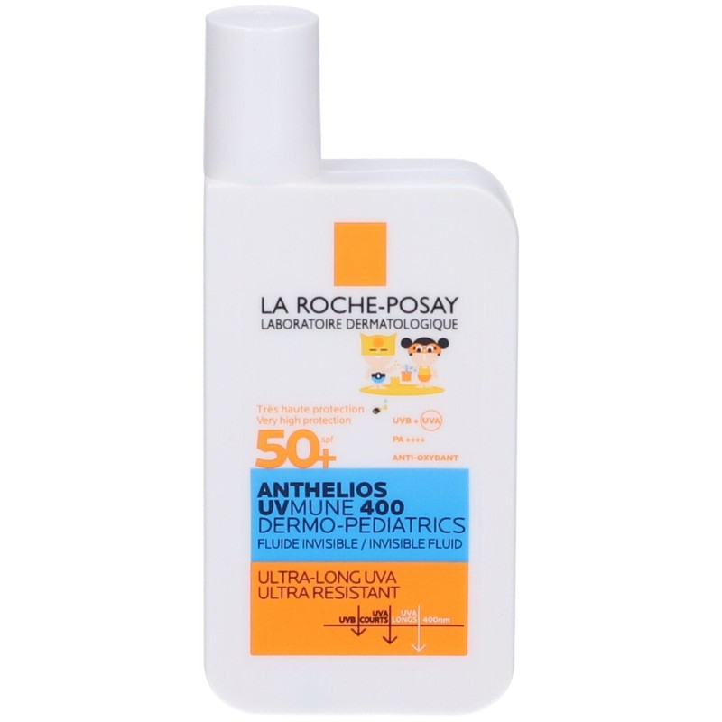 Dettaglio del packaging di La Roche Posay Fluido UV Mune Fluido Solare Bambino SPF50+ 50ml Dettaglio del packaging di La Roche Posay Fluido UV Mune Fluido Solare Bambino SPF50+ 50ml
