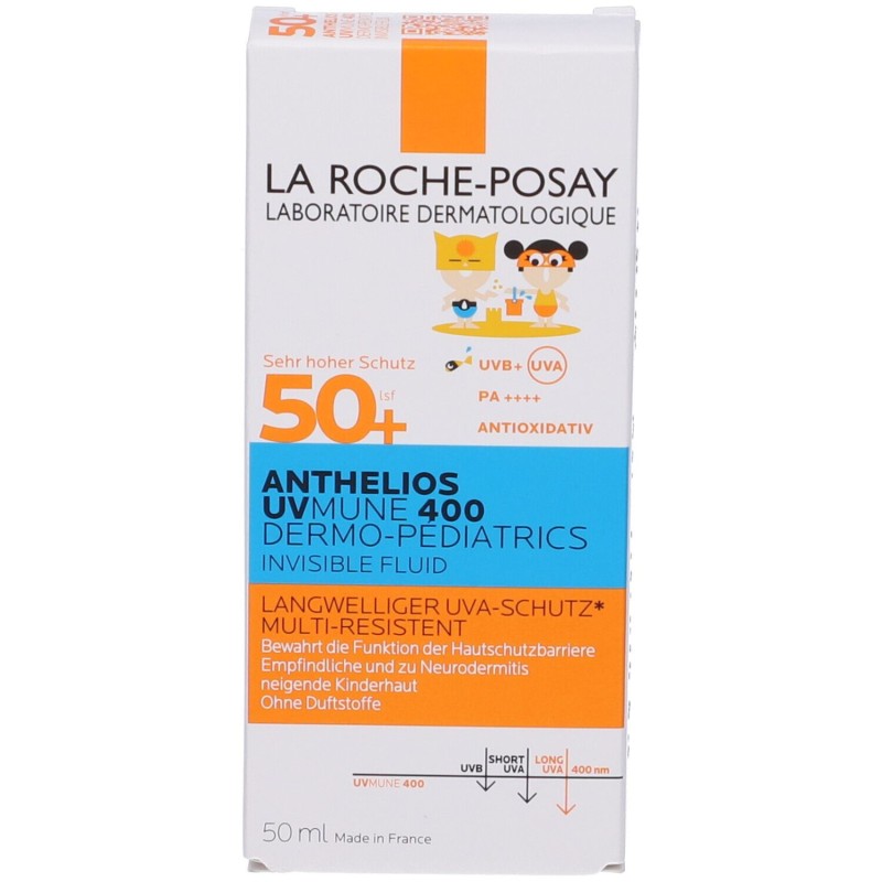 Pack ufficiale del prodotto La Roche Posay Fluido UV Mune Fluido Solare Bambino SPF50+ 50ml Pack ufficiale del prodotto La Roche Posay Fluido UV Mune Fluido Solare Bambino SPF50+ 50ml