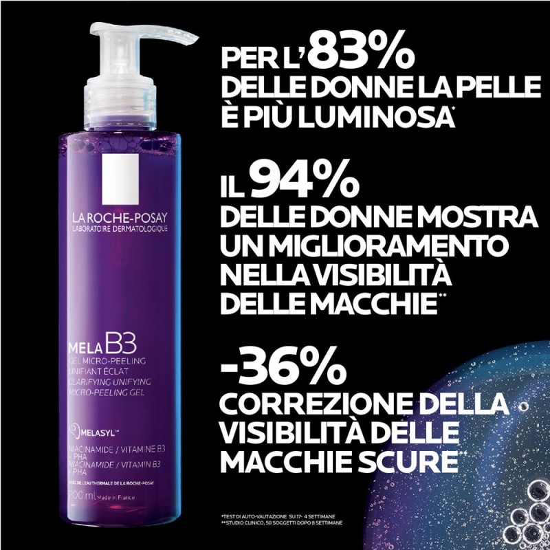 Primo piano di La Roche Posay Mela B3 Gel Detergente Viso Antimacchie 200ml Primo piano di La Roche Posay Mela B3 Gel Detergente Viso Antimacchie 200ml