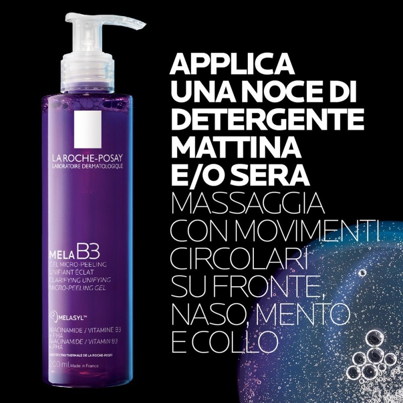 Pack ufficiale del prodotto La Roche Posay Mela B3 Gel Detergente Viso Antimacchie 200ml Pack ufficiale del prodotto La Roche Posay Mela B3 Gel Detergente Viso Antimacchie 200ml