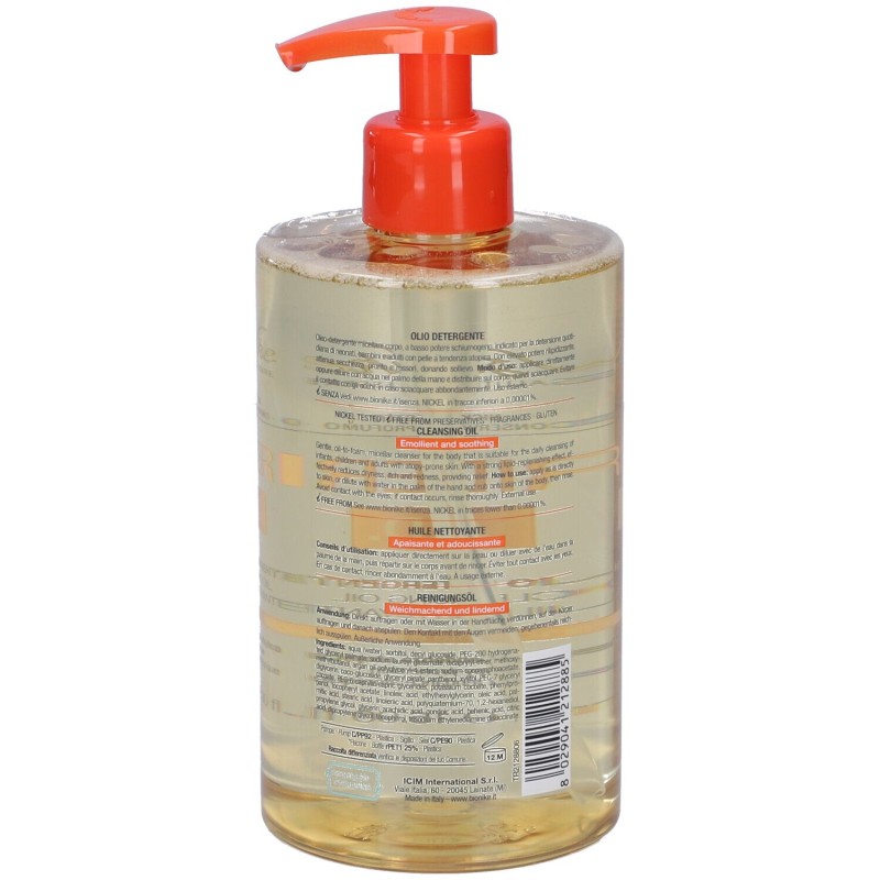Foto esplicativa di Bionike Triderm AD Olio Detergente per Pelle Atopica 500 ml Foto esplicativa di Bionike Triderm AD Olio Detergente per Pelle Atopica 500 ml