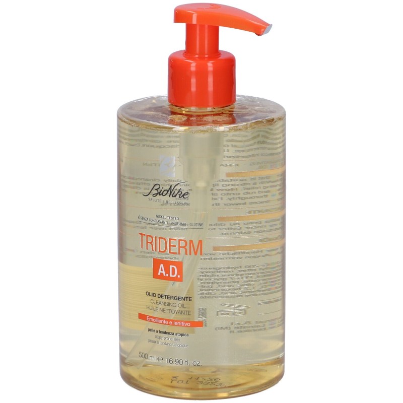 Visualizzazione chiara di Bionike Triderm AD Olio Detergente per Pelle Atopica 500 ml Visualizzazione chiara di Bionike Triderm AD Olio Detergente per Pelle Atopica 500 ml