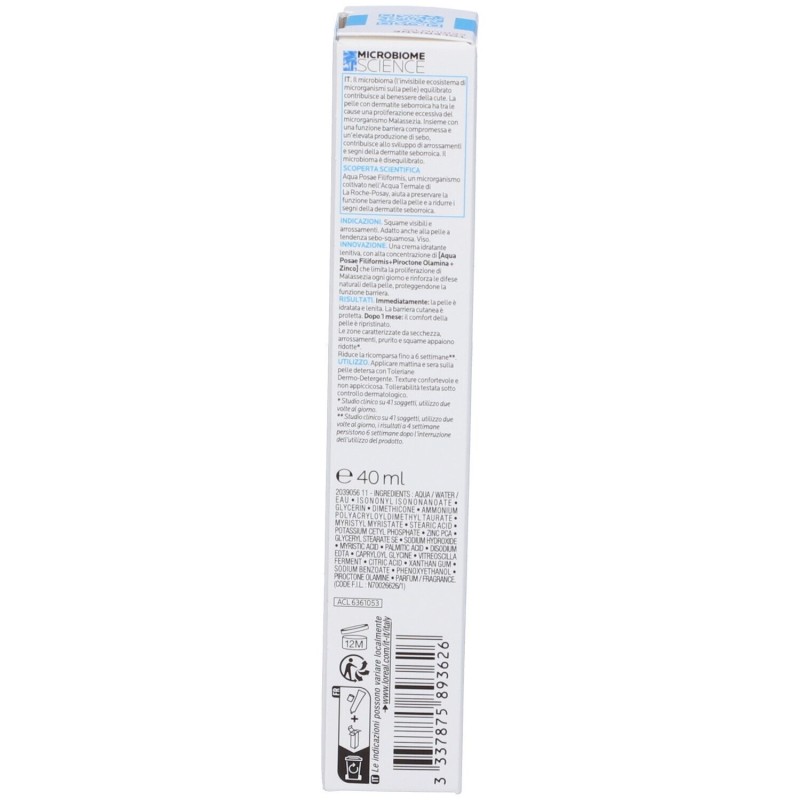 Confezione commerciale diLa Roche Posay Toleriane Kerium DS Concentrato Viso per Pelle Seborroica 40 ml Confezione commerciale diLa Roche Posay Toleriane Kerium DS Concentrato Viso per Pelle Seborroica 40 ml