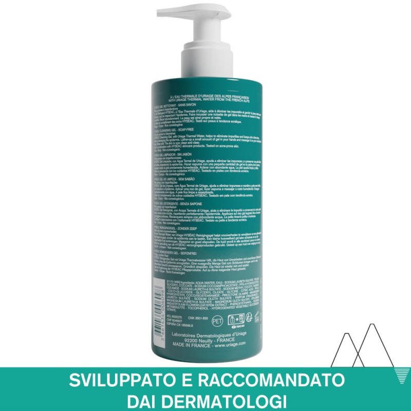 Foto ravvicinata di Uriage Hyseac Gel Detergente per Acne 500ml Foto ravvicinata di Uriage Hyseac Gel Detergente per Acne 500ml