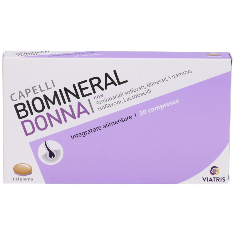 Confezione sigillata di Biomineral Donna Integratore Cute e Capelli 30 Compresse Confezione sigillata di Biomineral Donna Integratore Cute e Capelli 30 Compresse
