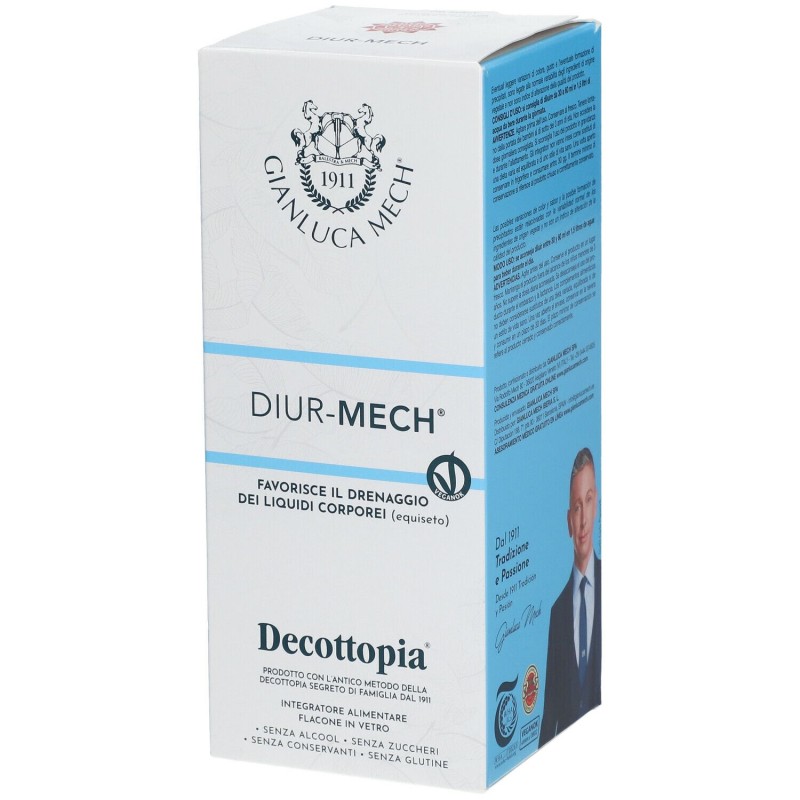 Scatola integra del prodotto Decottopia Diurmech Integratore per Ritenzione Idrica 500ml Scatola integra del prodotto Decottopia Diurmech Integratore per Ritenzione Idrica 500ml