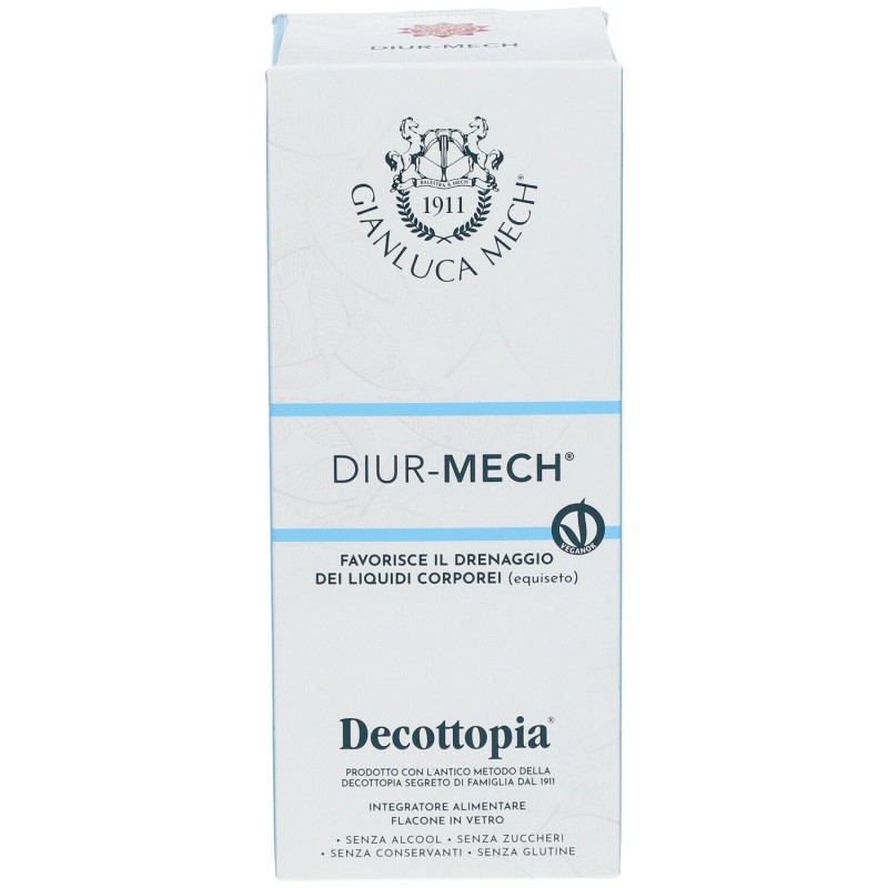 Scatola originale del prodotto Decottopia Diurmech Integratore per Ritenzione Idrica 500ml Scatola originale del prodotto Decottopia Diurmech Integratore per Ritenzione Idrica 500ml