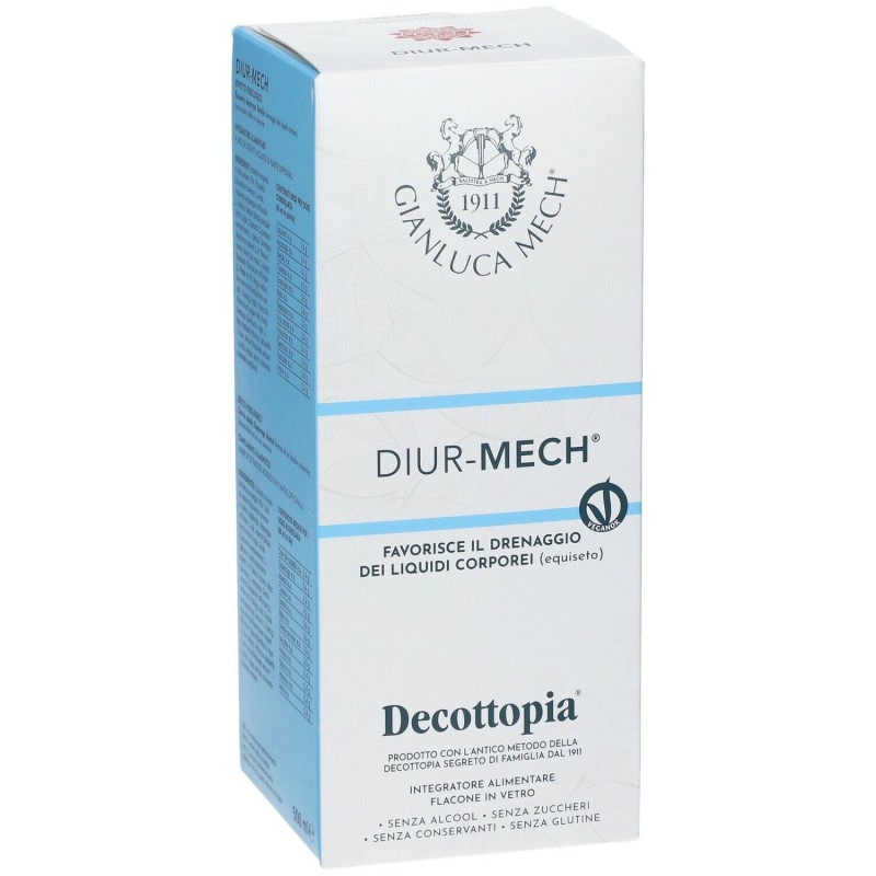Packaging integro del prodotto Decottopia Diurmech Integratore per Ritenzione Idrica 500ml Packaging integro del prodotto Decottopia Diurmech Integratore per Ritenzione Idrica 500ml