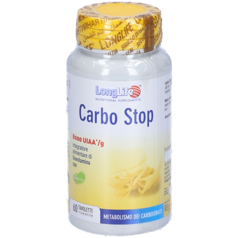 Foto ravvicinata di Longlife Carbo Stop Integratore per Metabolismo dei Carboidrati 60 Tavolette Foto ravvicinata di Longlife Carbo Stop Integratore per Metabolismo dei Carboidrati 60 Tavolette