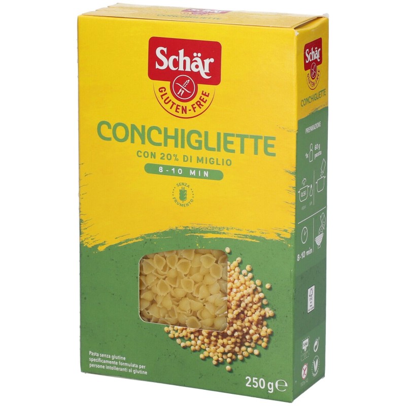 Primo piano di Schar Conchigliette Senza Glutine 250g Primo piano di Schar Conchigliette Senza Glutine 250g