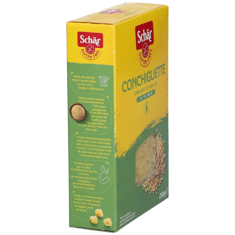 Vista del prodotto Schar Conchigliette Senza Glutine 250g Vista del prodotto Schar Conchigliette Senza Glutine 250g