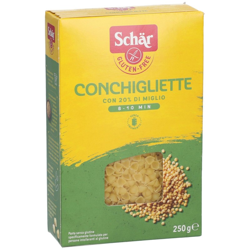 Aspetto del prodotto Schar Conchigliette Senza Glutine 250g Aspetto del prodotto Schar Conchigliette Senza Glutine 250g