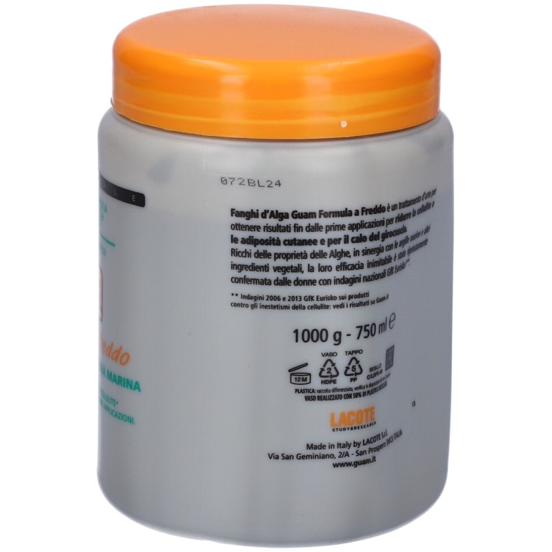 Scatola integra del prodotto Guam Fango Alga Azione A Freddo Anticellulite 1 Kg