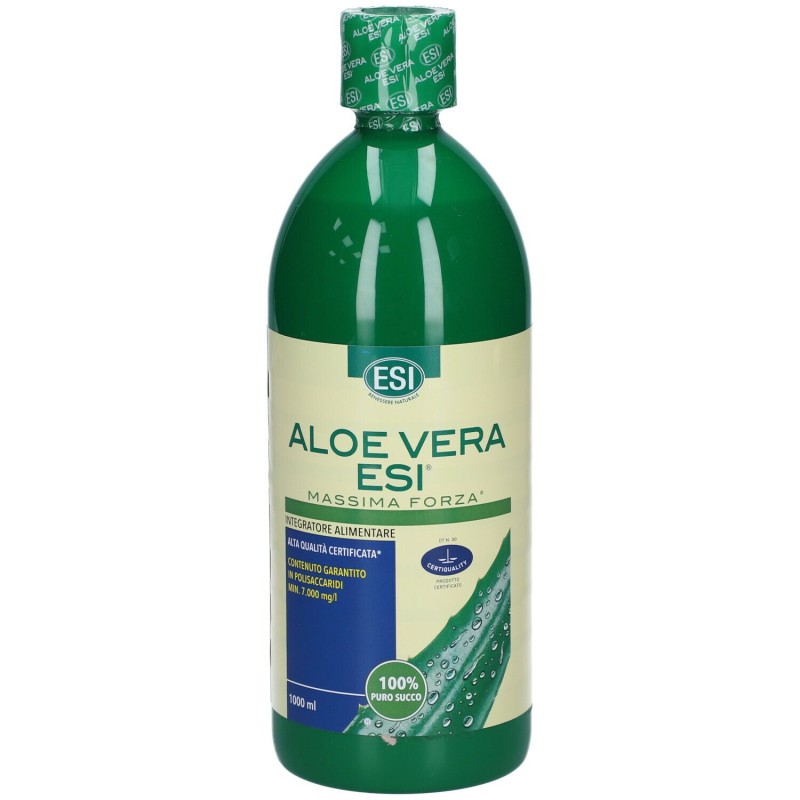 Dettaglio del packaging di Esi Aloe Vera Integratore per Depurare l'Organismo 1000ml Dettaglio del packaging di Esi Aloe Vera Integratore per Depurare l'Organismo 1000ml