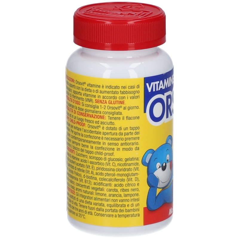 Pack ufficiale del prodotto Orsovit Caramelle Gommose con Vitamina C 60 Orsacchiotti Gusto Frutta Pack ufficiale del prodotto Orsovit Caramelle Gommose con Vitamina C 60 Orsacchiotti Gusto Frutta