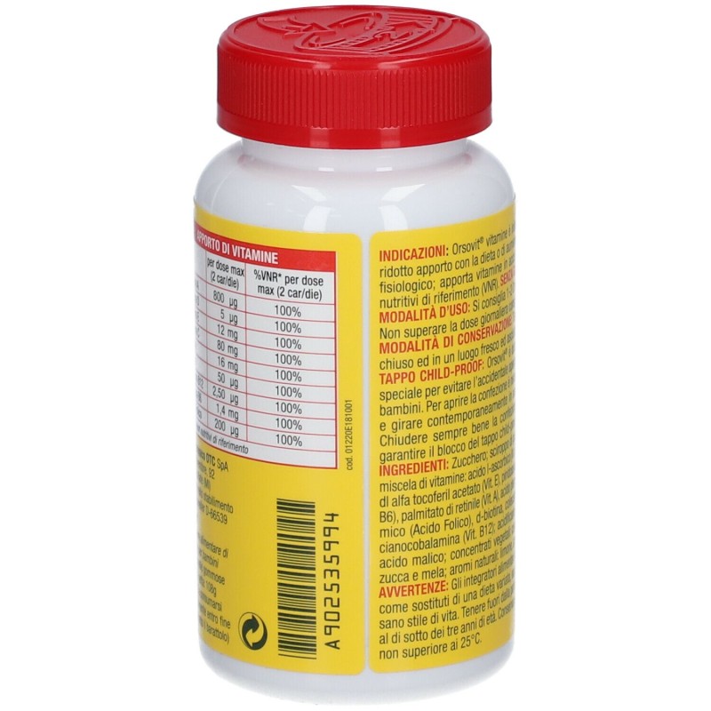 Aspetto del prodotto Orsovit Caramelle Gommose con Vitamina C 60 Orsacchiotti Gusto Frutta Aspetto del prodotto Orsovit Caramelle Gommose con Vitamina C 60 Orsacchiotti Gusto Frutta