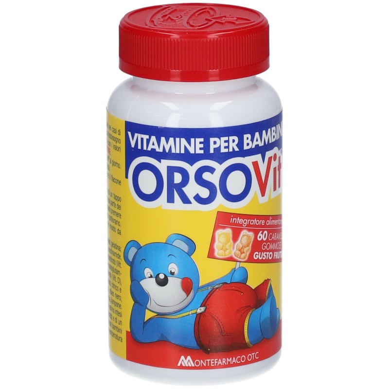 Scatola integra del prodotto Orsovit Caramelle Gommose con Vitamina C 60 Orsacchiotti Gusto Frutta Scatola integra del prodotto Orsovit Caramelle Gommose con Vitamina C 60 Orsacchiotti Gusto Frutta