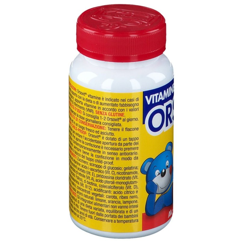 Packaging del prodotto Orsovit Caramelle Gommose con Vitamina C 60 Orsacchiotti Gusto Frutta Packaging del prodotto Orsovit Caramelle Gommose con Vitamina C 60 Orsacchiotti Gusto Frutta