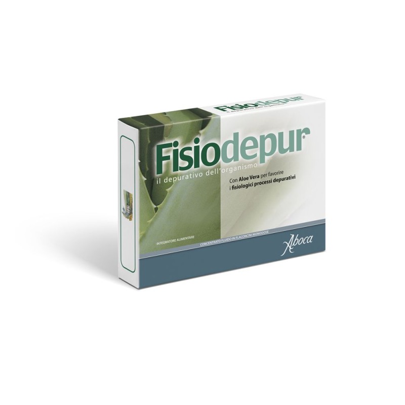 Vista del prodotto Aboca Fisiodepur Integratore Alimentare 10 Flaconcini 15g