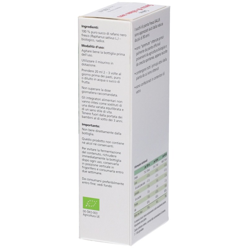 Visualizzazione chiara di Salus Rafano Nero Succo Integratore per Intestino 200ml Visualizzazione chiara di Salus Rafano Nero Succo Integratore per Intestino 200ml