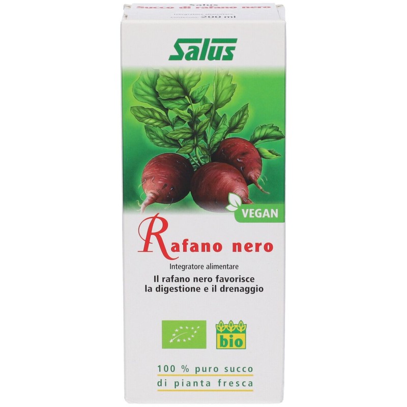 Scatola originale del prodotto Salus Rafano Nero Succo Integratore per Intestino 200ml Scatola originale del prodotto Salus Rafano Nero Succo Integratore per Intestino 200ml