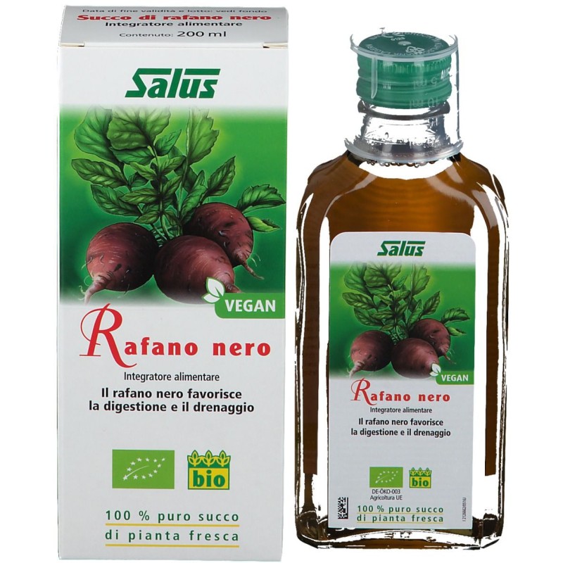 Foto ravvicinata di Salus Rafano Nero Succo Integratore per Intestino 200ml Foto ravvicinata di Salus Rafano Nero Succo Integratore per Intestino 200ml