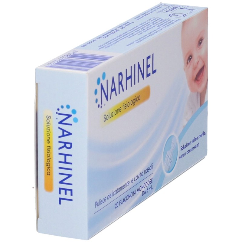 Confezione sigillata di Narhinel Soluzione Fisiologica 20 Flaconcini