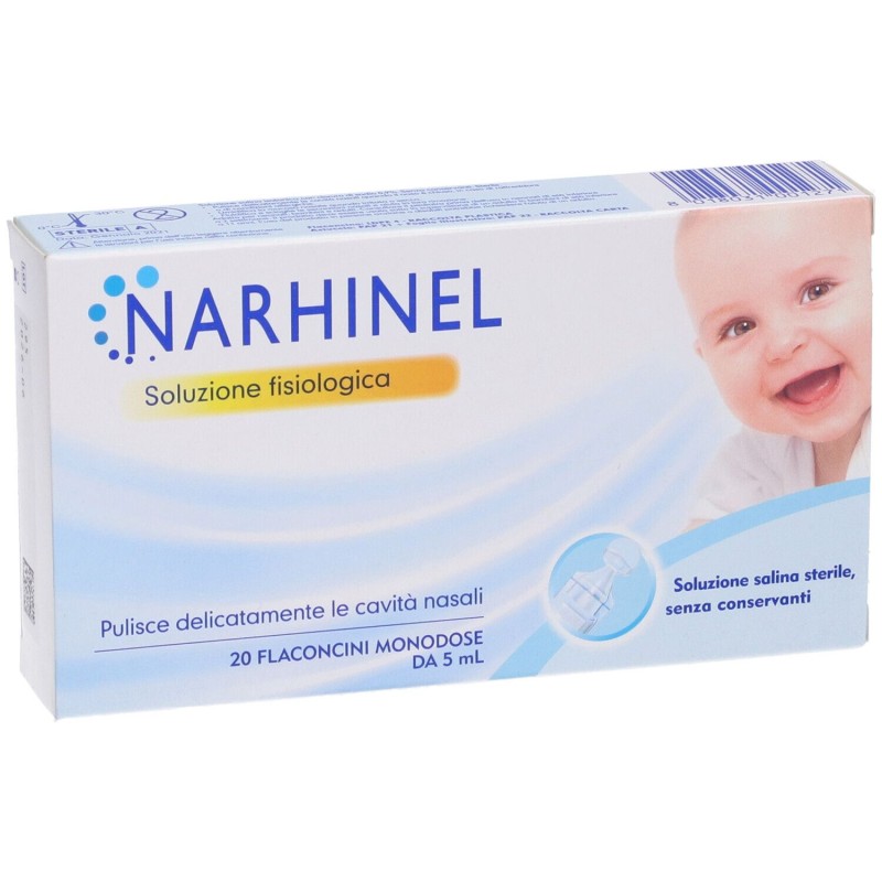 Aspetto del prodotto Narhinel Soluzione Fisiologica 20 Flaconcini