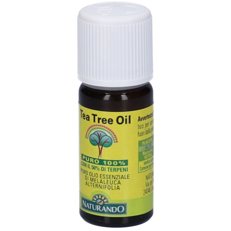 Packaging integro del prodotto Naturando Tea Tree Olio Esseziale 10 ml Packaging integro del prodotto Naturando Tea Tree Olio Esseziale 10 ml