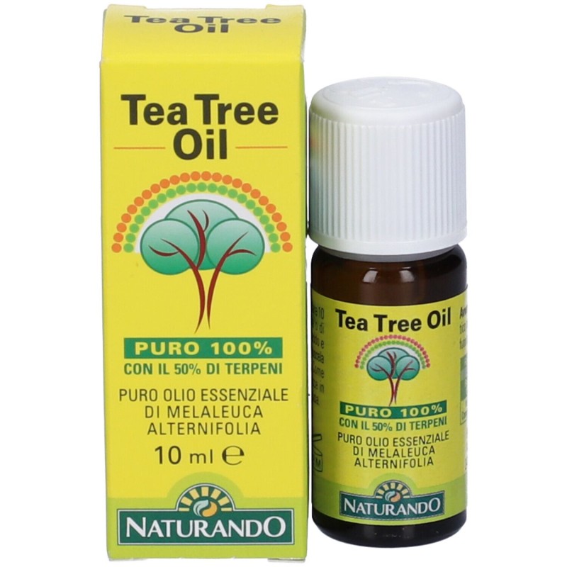 Confezione commerciale diNaturando Tea Tree Olio Esseziale 10 ml Confezione commerciale diNaturando Tea Tree Olio Esseziale 10 ml